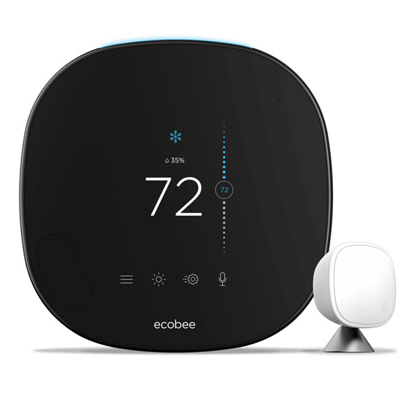 Smart Thermostat With Sensor To Right